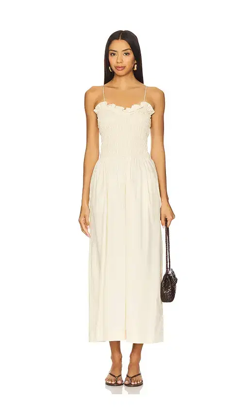 SWF Ruffled Bodice Midi Dress