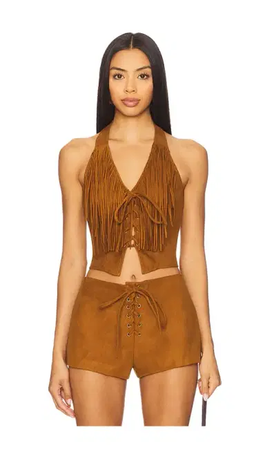 Lovers and Friends Noella Faux Suede Top | Thumbnail 1 Lovers and Friends Noella Faux Suede Top | Thumbnail 1