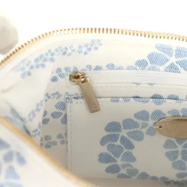 Chanel Chanel Large Coco Beach Hobo Bag in White and Blue Denim Light Gold Hardware | Thumbnail 10