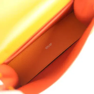 HERMÈS Hermes Kelly Danse Abricot Verso Evercolor Palladium Hardware | Thumbnail 8 HERMÈS Hermes Kelly Danse Abricot Verso Evercolor Palladium Hardware | Thumbnail 8
