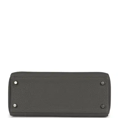 HERMÈS Hermes Kelly Retourne 28 Gris Meyer Clemence Palladium Hardware | Thumbnail 6 HERMÈS Hermes Kelly Retourne 28 Gris Meyer Clemence Palladium Hardware | Thumbnail 6