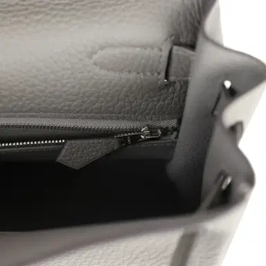 HERMÈS Hermes Kelly Retourne 28 Gris Meyer Clemence Palladium Hardware | Thumbnail 9 HERMÈS Hermes Kelly Retourne 28 Gris Meyer Clemence Palladium Hardware | Thumbnail 9