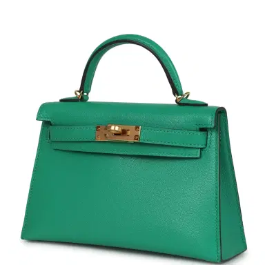 HERMÈS Hermes Kelly Sellier 20 Menthe Chevre Chamkila Gold Hardware | Thumbnail 5 HERMÈS Hermes Kelly Sellier 20 Menthe Chevre Chamkila Gold Hardware | Thumbnail 5