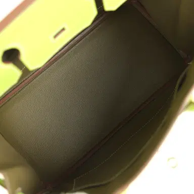HERMÈS Pre-owned Hermes Birkin 30 Kiwi Candy Epsom Palladium Hardware | Thumbnail 8 HERMÈS Pre-owned Hermes Birkin 30 Kiwi Candy Epsom Palladium Hardware | Thumbnail 8