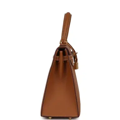 HERMÈS Pre-owned Hermes Kelly Sellier 25 Gold Epsom Gold Hardware | Thumbnail 3