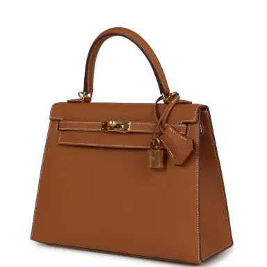 HERMÈS Pre-owned Hermes Kelly Sellier 25 Gold Epsom Gold Hardware | Thumbnail 5