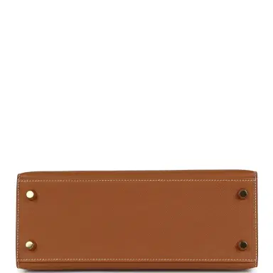 HERMÈS Pre-owned Hermes Kelly Sellier 25 Gold Epsom Gold Hardware | Thumbnail 6