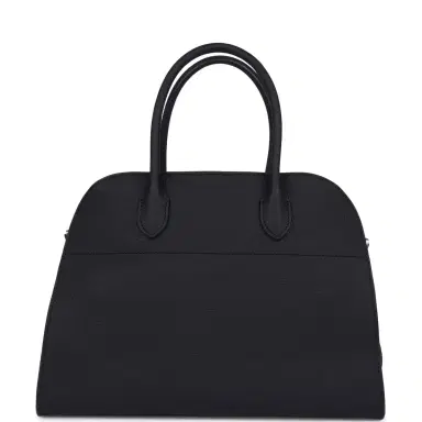 The Row The Row Soft Margaux 12 Bag Midnight Calfskin Silver Hardware | Thumbnail 6 The Row The Row Soft Margaux 12 Bag Midnight Calfskin Silver Hardware | Thumbnail 6
