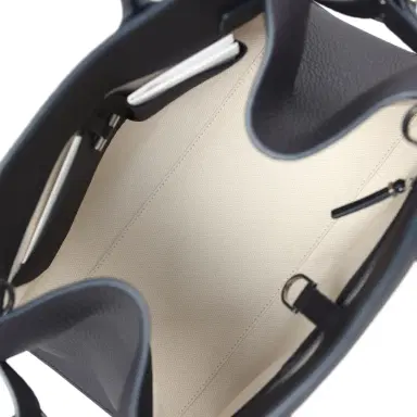 The Row The Row Soft Margaux 12 Bag Midnight Calfskin Silver Hardware | Thumbnail 8 The Row The Row Soft Margaux 12 Bag Midnight Calfskin Silver Hardware | Thumbnail 8
