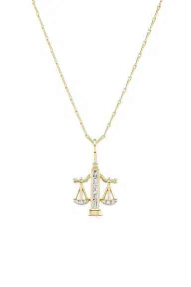 Brent Neale Small Libra Zodiac Necklace | Thumbnail 1 Brent Neale Small Libra Zodiac Necklace | Thumbnail 1