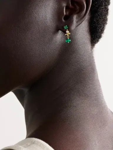 Ileana Makri 18-karat Gold Multi-stone Earrings | Thumbnail 2 Ileana Makri 18-karat Gold Multi-stone Earrings | Thumbnail 2