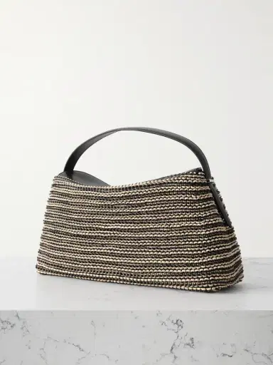 TOTEME T-lock Woven Leather Shoulder Bag | Thumbnail 3