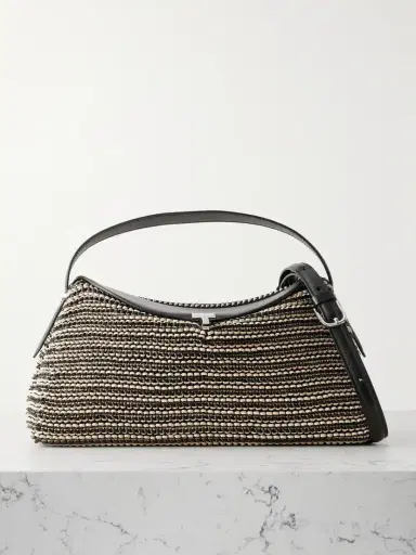 TOTEME T-lock Woven Leather Shoulder Bag | Thumbnail 1
