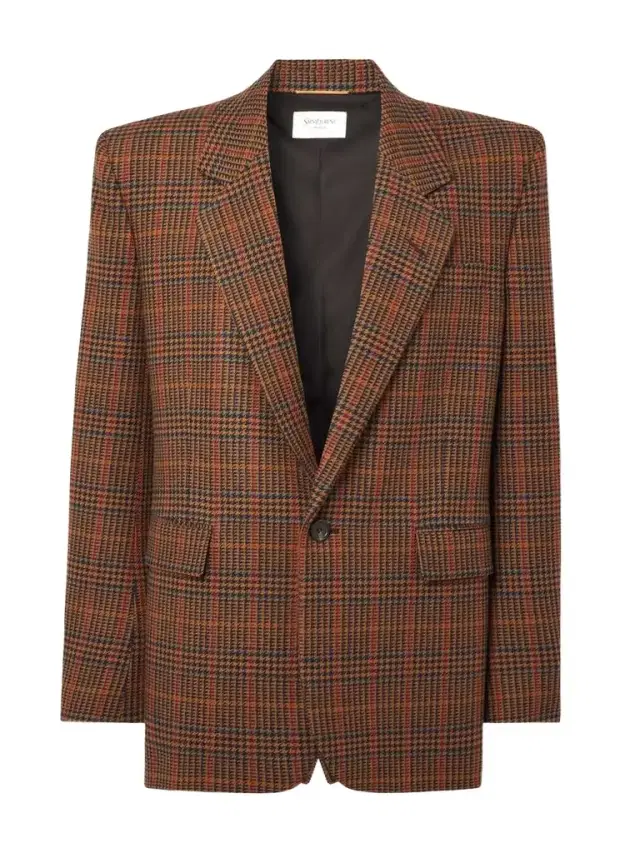 Prince Of Wales Checked Wool Blazer