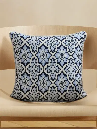 La DoubleJ Printed Woven Cushion | Thumbnail 1