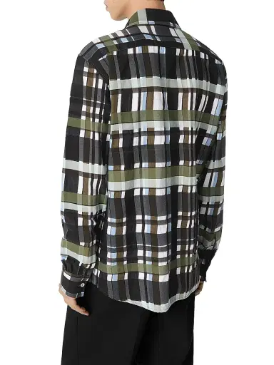 Bottega Veneta Men's Checked Cotton Shirt | Thumbnail 3 Bottega Veneta Men's Checked Cotton Shirt | Thumbnail 3