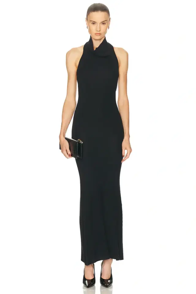Brandon Maxwell India Halter Dress