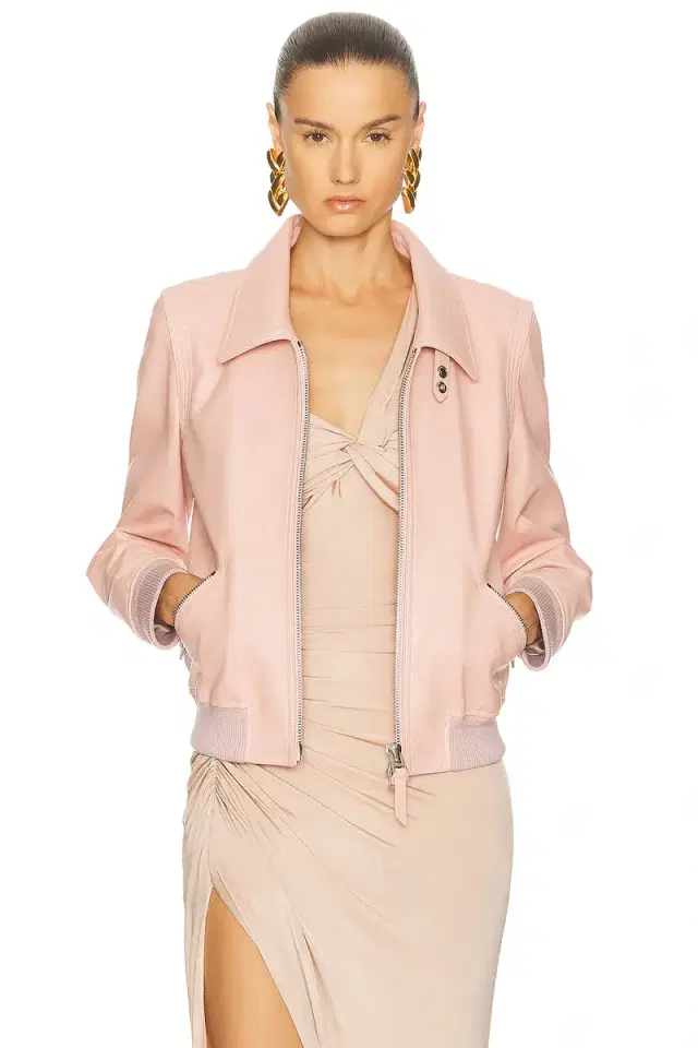 TOM FORD Leather Collar Jacket