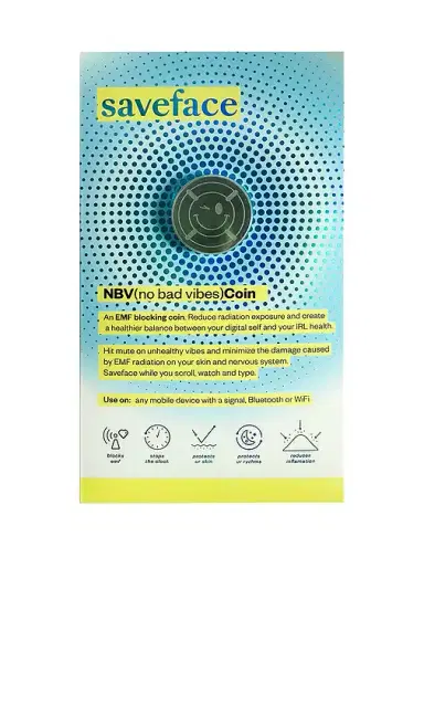 SAVEFACE NBV(no bad vibes) Coin Anti-Radiation Blocking Decal | Thumbnail 1 SAVEFACE NBV(no bad vibes) Coin Anti-Radiation Blocking Decal | Thumbnail 1