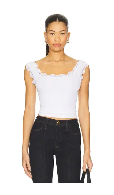 LNA Cassidy Lace Ribbed Tank | Thumbnail 1 LNA Cassidy Lace Ribbed Tank | Thumbnail 1