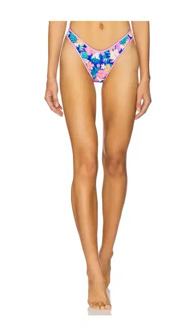 Kulani Kinis High Leg Thong Bikini Bottom | Thumbnail 1