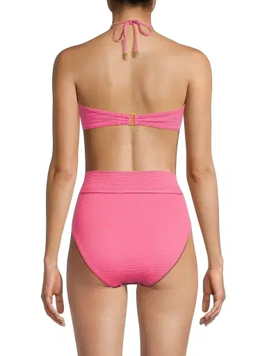 Change of Scenery Women's Alexis Metallic Bikini Top - Hibiscus Metallic - Size Medium | Thumbnail 5 Change of Scenery Women's Alexis Metallic Bikini Top - Hibiscus Metallic - Size Medium | Thumbnail 5