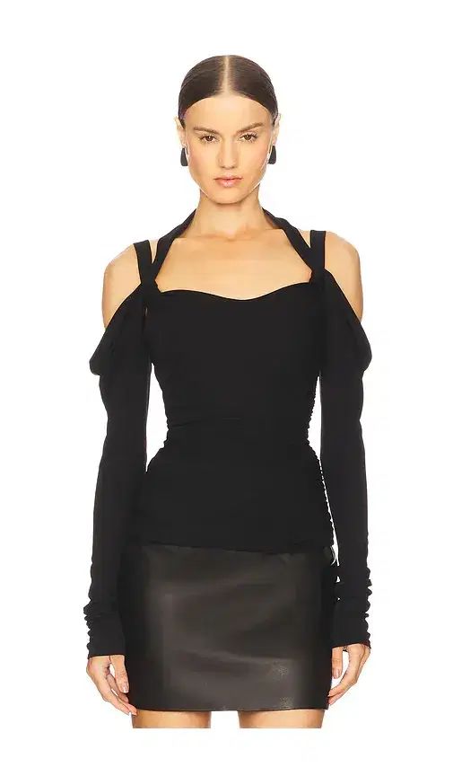 The Attico Cold Shoulder Top