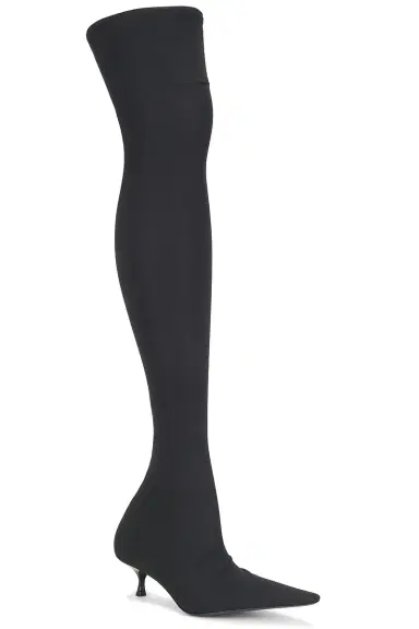 Victoria Beckham Jersey Thigh High Boot | Thumbnail 2
