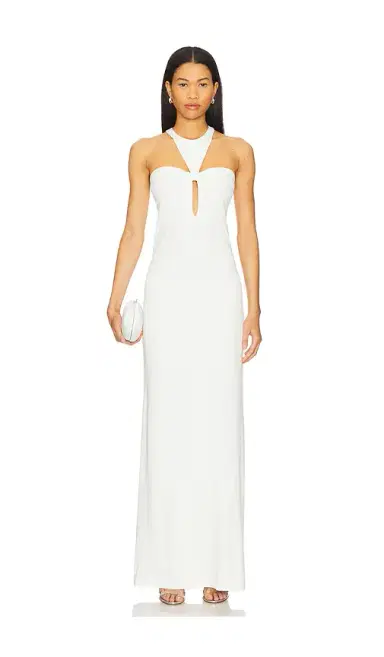 ADRIANA DEGREAS X Sabine Getty Open Back Maxi Dress | Thumbnail 1