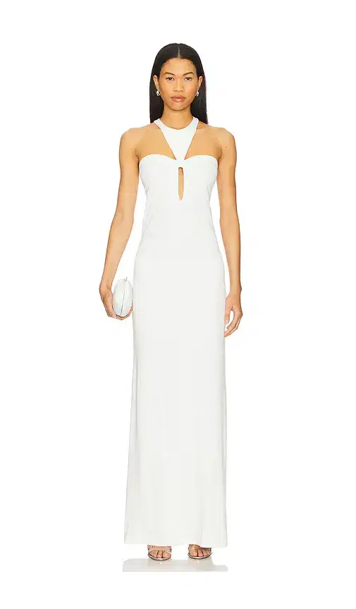 ADRIANA DEGREAS X Sabine Getty Open Back Maxi Dress