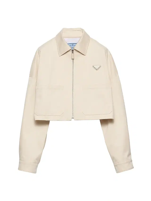Prada Women's Chino Blouson Jacket - Beige Khaki