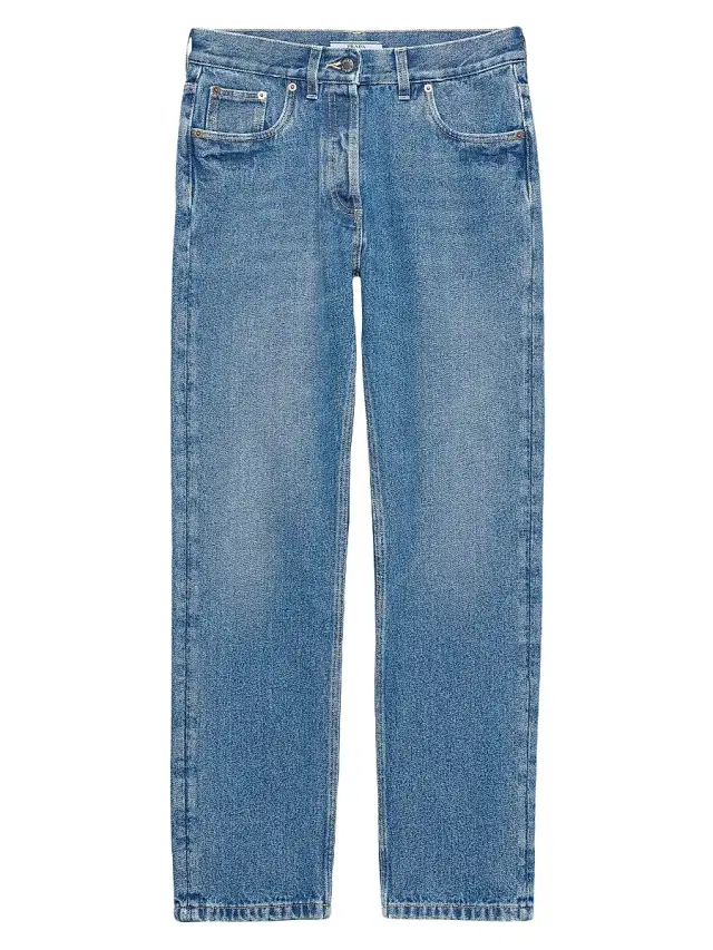 Prada Women's Straight-Leg Denim Jeans - Blue