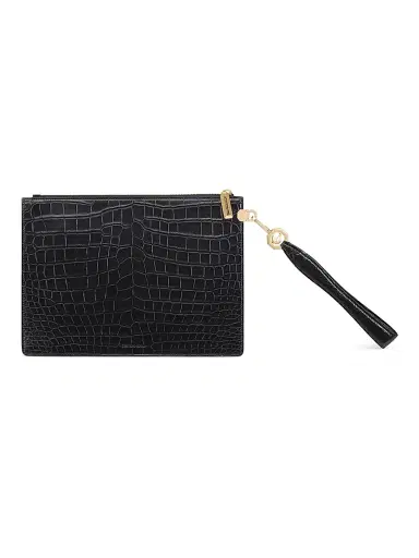 Stefano Ricci Men's Matted Crocodile Leather Portfolio Bag | Thumbnail 3