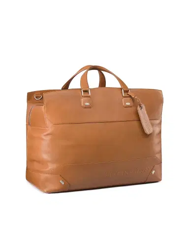 Stefano Ricci Men's Saddle Soft Calfskin Leather Duffle Bag | Thumbnail 2