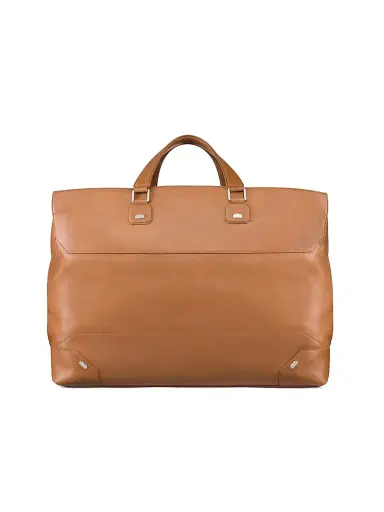 Stefano Ricci Men's Saddle Soft Calfskin Leather Duffle Bag | Thumbnail 3