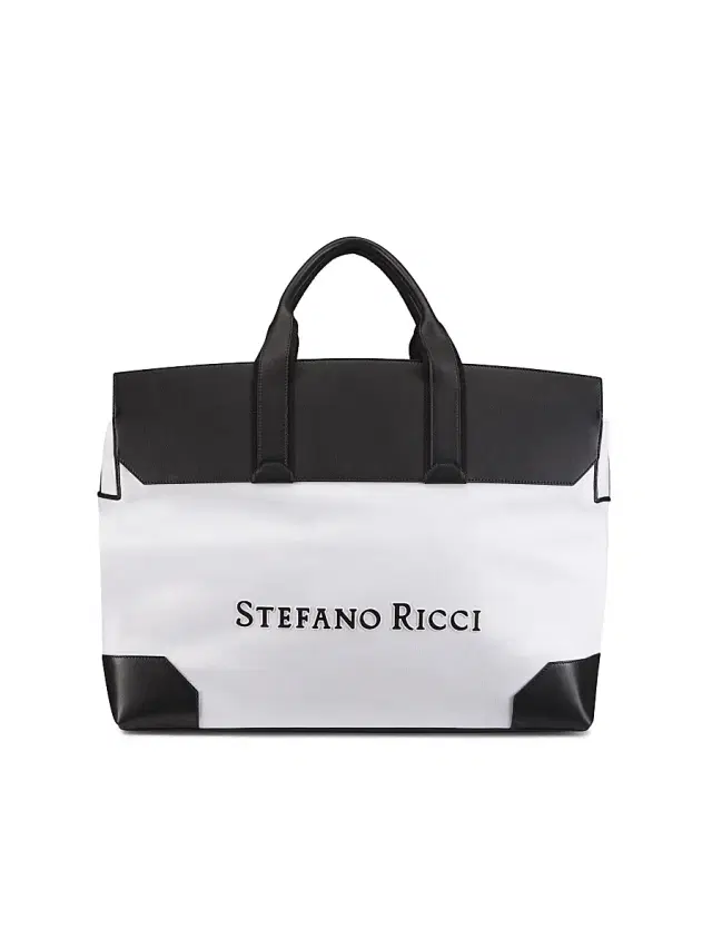 Stefano Ricci Men's Handmade Duffle Bag - White