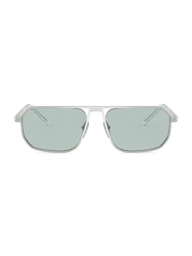Prada Men's 59MM Aviator Sunglasses - Silver Grey | Thumbnail 2 Prada Men's 59MM Aviator Sunglasses - Silver Grey | Thumbnail 2