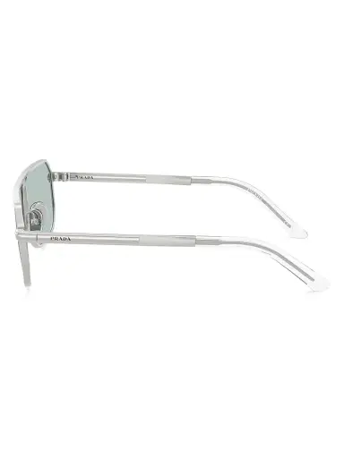 Prada Men's 59MM Aviator Sunglasses - Silver Grey | Thumbnail 3 Prada Men's 59MM Aviator Sunglasses - Silver Grey | Thumbnail 3