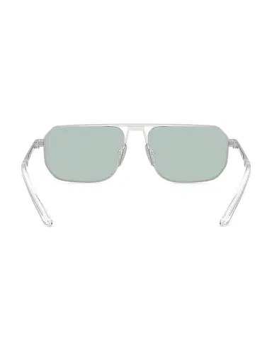 Prada Men's 59MM Aviator Sunglasses - Silver Grey | Thumbnail 4 Prada Men's 59MM Aviator Sunglasses - Silver Grey | Thumbnail 4