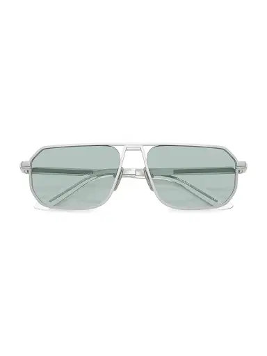 Prada Men's 59MM Aviator Sunglasses - Silver Grey | Thumbnail 5 Prada Men's 59MM Aviator Sunglasses - Silver Grey | Thumbnail 5