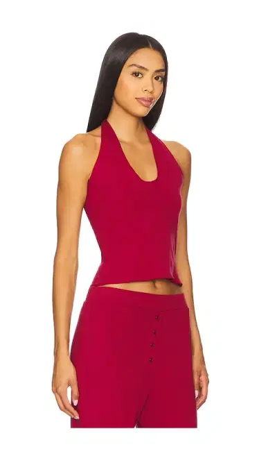 VIR VITA Pointelle Halter Top | Thumbnail 2