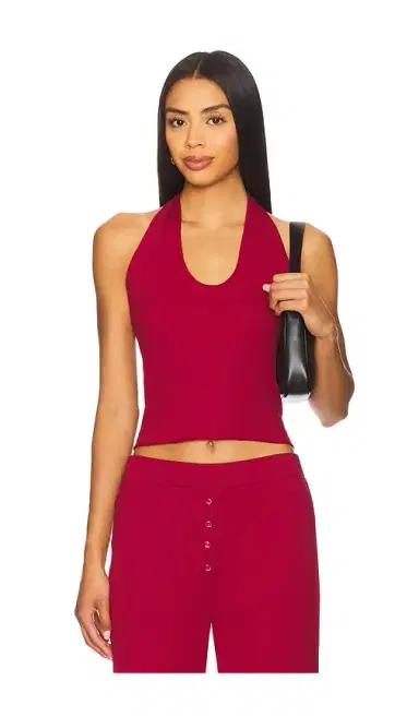 VIR VITA Pointelle Halter Top | Thumbnail 1