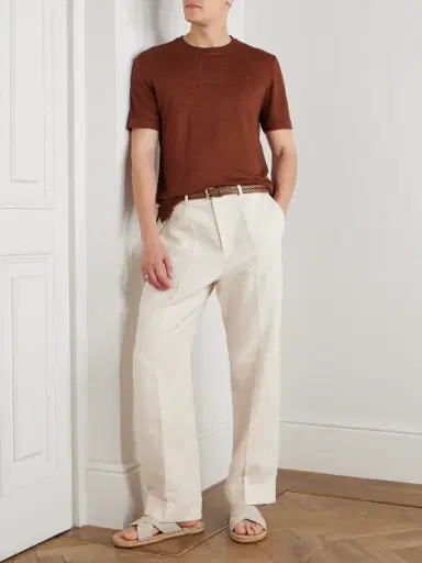 Zegna Oasi Linen T-Shirt - Men | Thumbnail 2