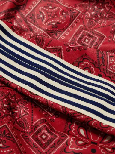 KAPITAL Wide-Leg Striped Webbing-Trimmed Bandana-Print Tech-Jersey Track Pants - Men | Thumbnail 6