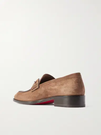 Christian Louboutin Chambelimoc Embellished Suede Loafers - Men | Thumbnail 4 Christian Louboutin Chambelimoc Embellished Suede Loafers - Men | Thumbnail 4