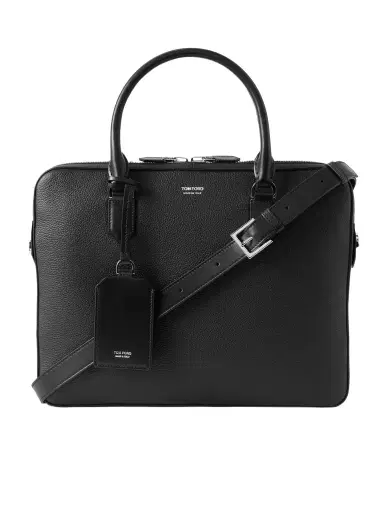 Tom Ford Elliot Full-Grain Leather Briefcase - Men | Thumbnail 1 Tom Ford Elliot Full-Grain Leather Briefcase - Men | Thumbnail 1