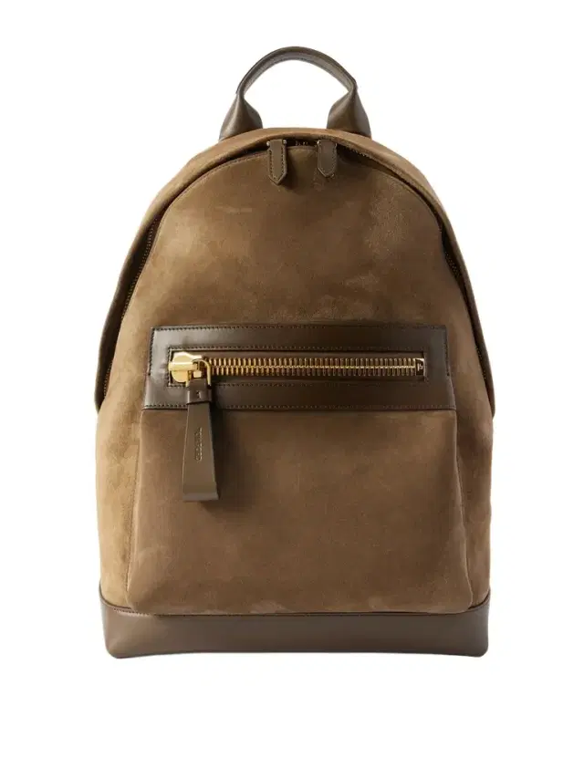Buckley Leather-Trimmed Suede Backpack - Men
