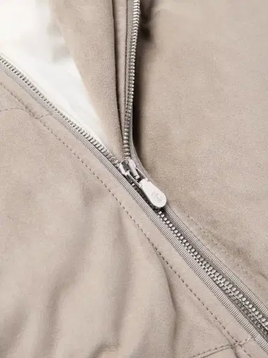 Brunello Cucinelli Quilted Suede Hooded Down Jacket - Men | Thumbnail 4