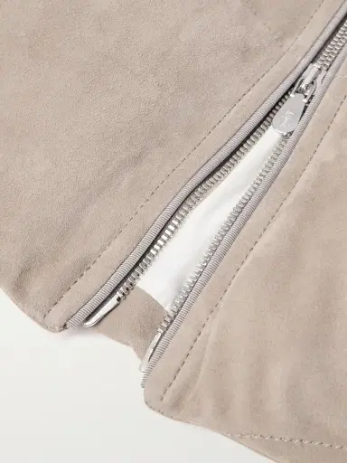 Brunello Cucinelli Quilted Suede Hooded Down Jacket - Men | Thumbnail 5