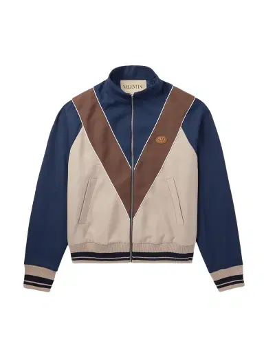 Valentino Garavani VLOGO Logo-Appliquéd Jersey Track Jacket - Men | Thumbnail 1 Valentino Garavani VLOGO Logo-Appliquéd Jersey Track Jacket - Men | Thumbnail 1